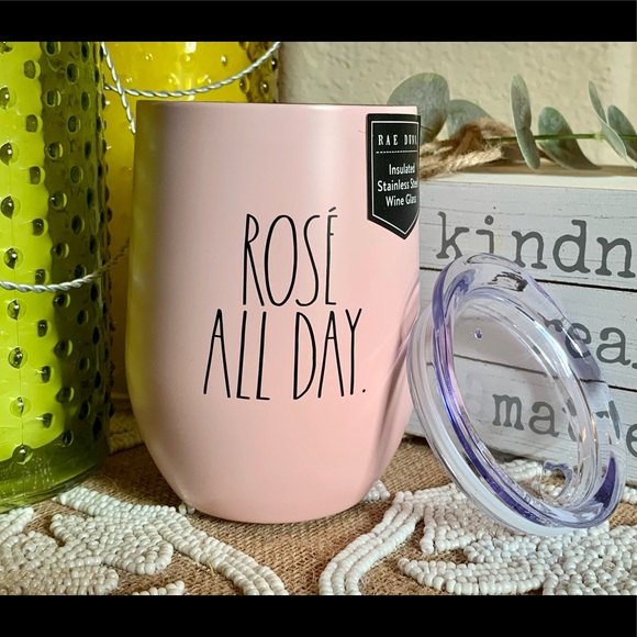 NWT Rae Dunn ‘Rosé All Day’ Wine Glass - Picture 5 of 5